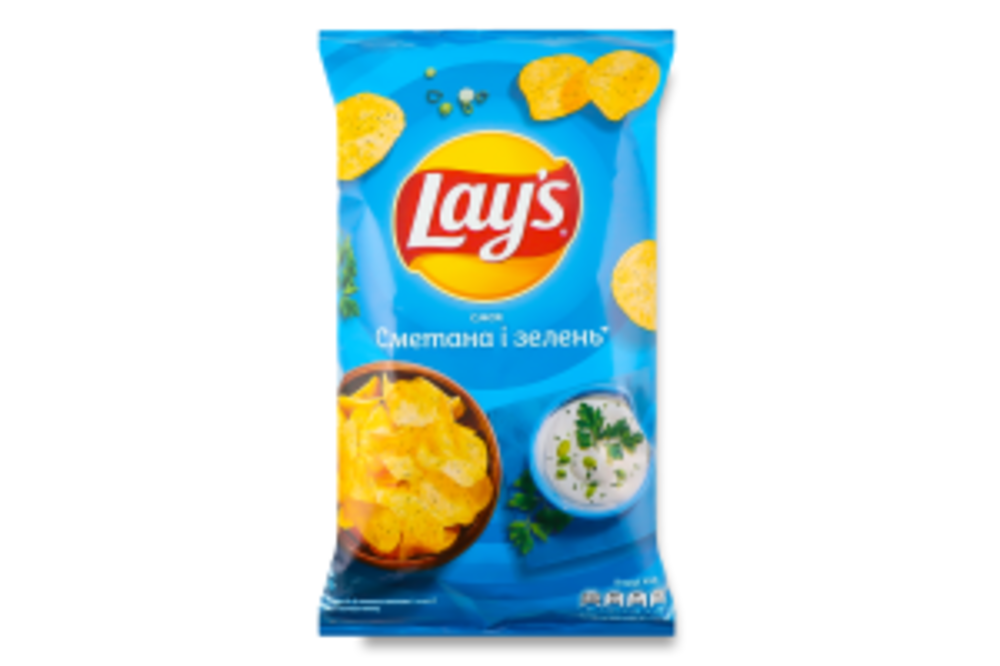 Чипси картопляні Сметана і зелень Lay's м/у 60г
