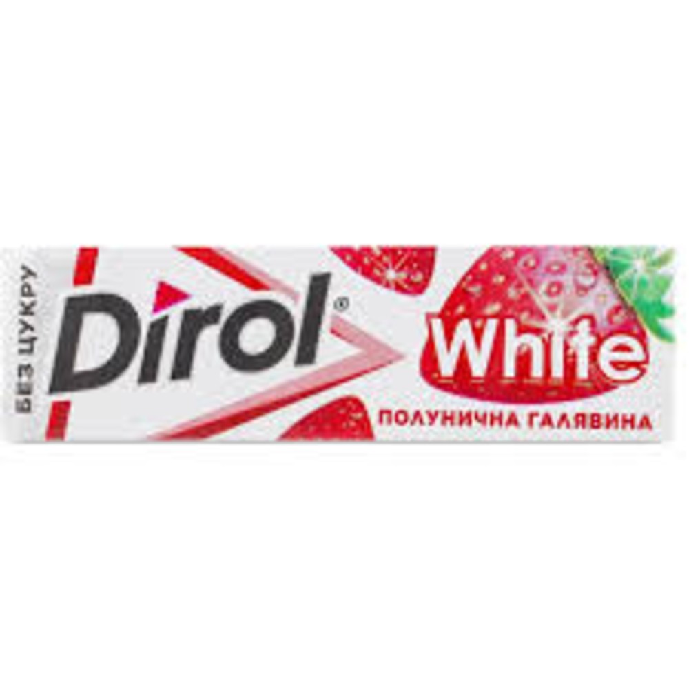 Жувальна гумка Dirol White ПОЛУНИЧНА ГАЛЯВИНА