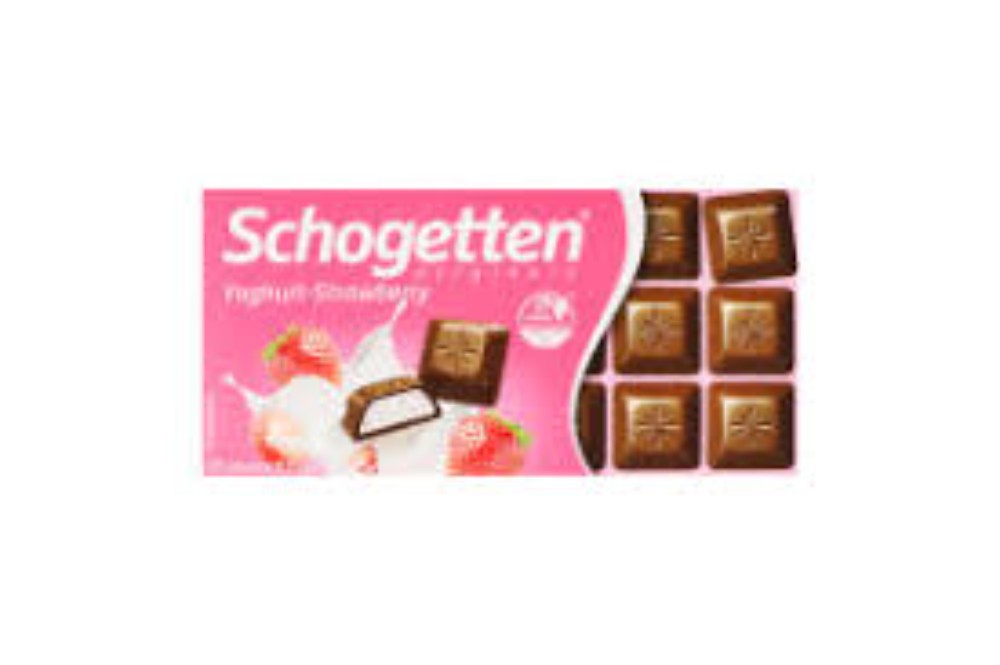 Шоколад schogetten yoghurt-strawberry