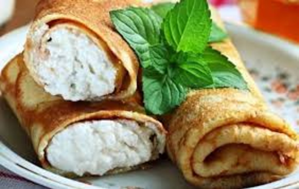 Млинці солодкі зі сиром