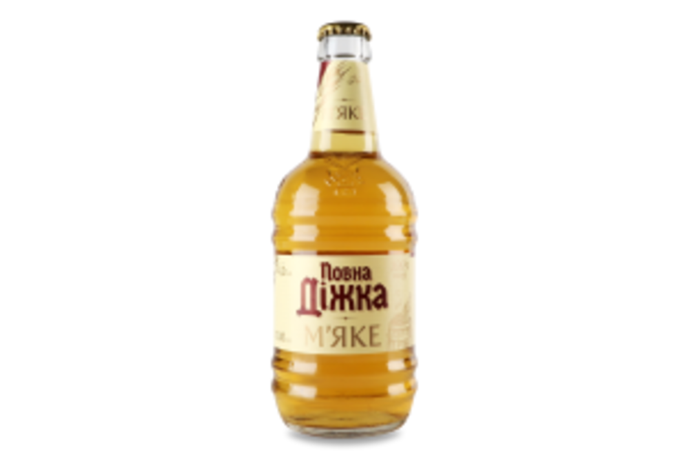 Пиво "Повна діжка М'яке" 0.5л ж/б