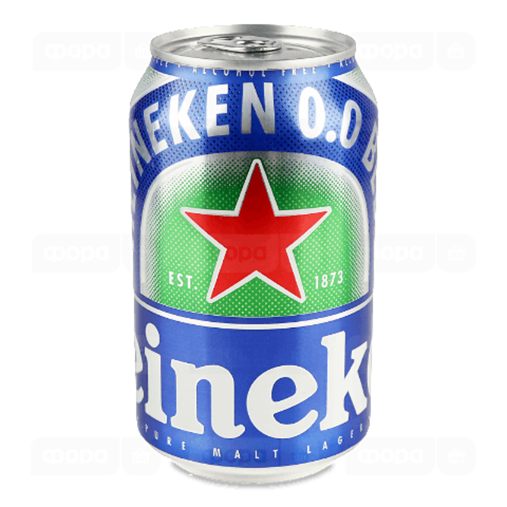 Пиво Heineken Б/A 0,33