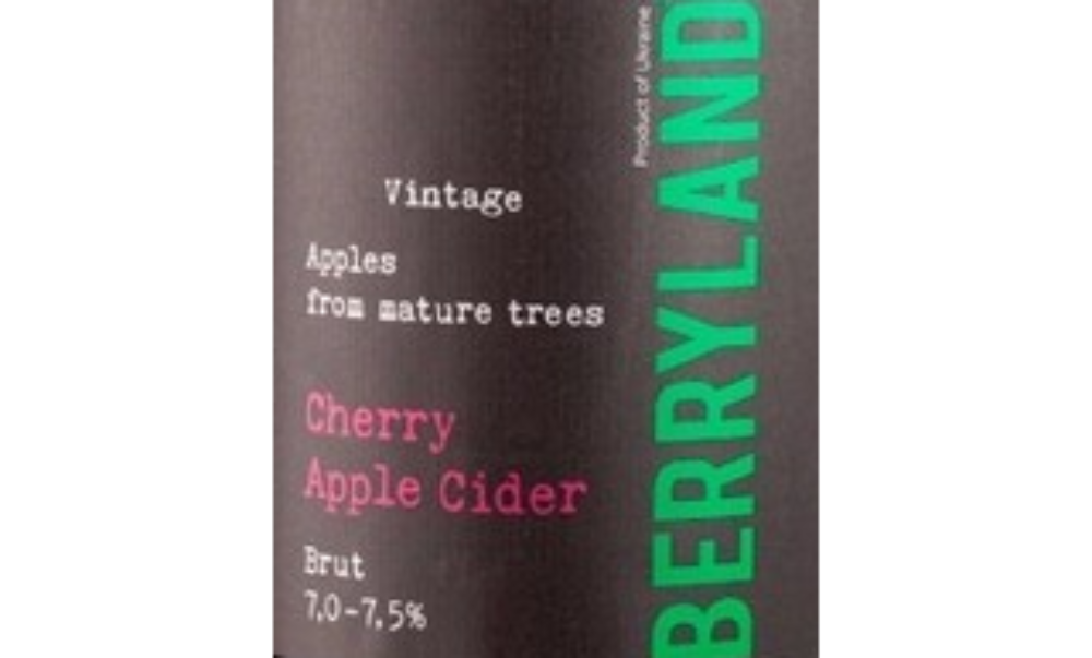 Сидр BerryLand яблучний з вишнею 0.75L