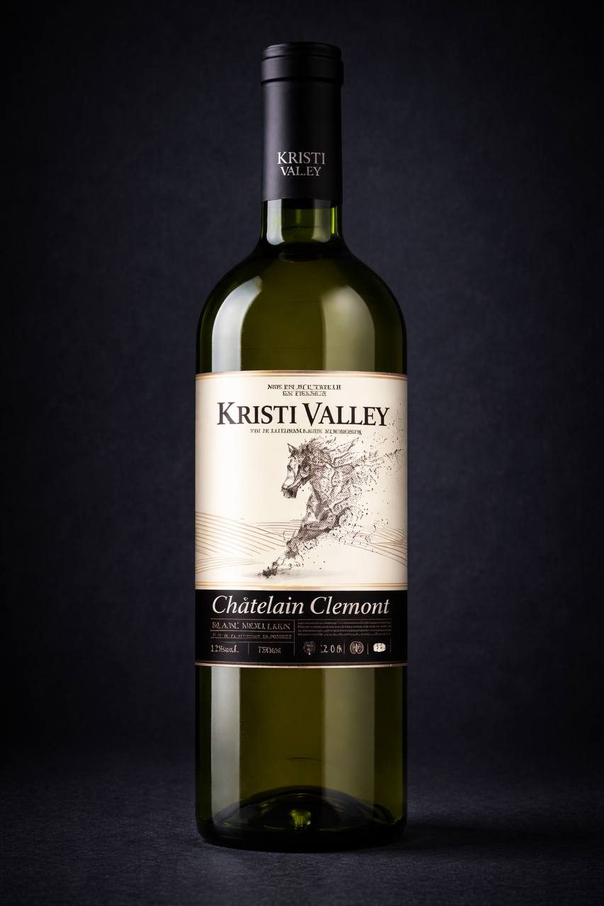 Вино KRISTY VALLEY-CHATELAIN CLEMONT VUE BLANC MOELLEUX (біле напівсолодке) 0,75л.