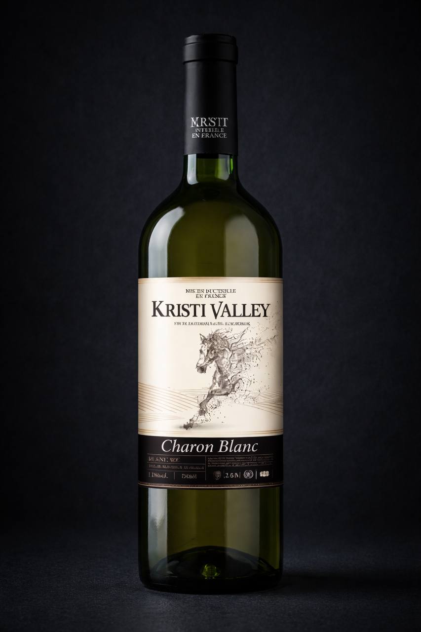 Вино KRISTY VALLEY-CHARON VUE BLANC SEC (біле сухе) 0,75л.