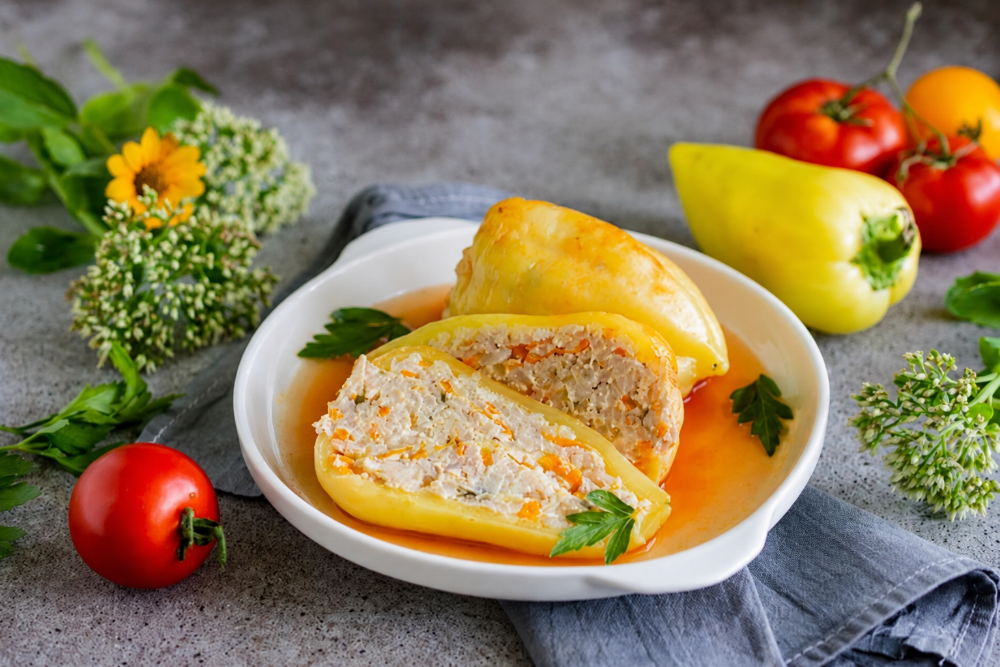 Перець фарширований з куркою