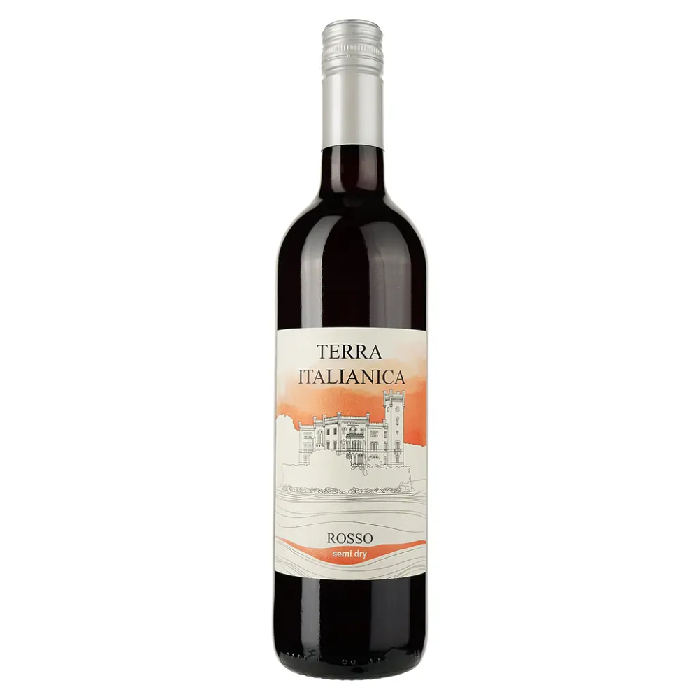 Вино Terra Italianica Rosso Amabile н/сол черв. Італія 0,75л