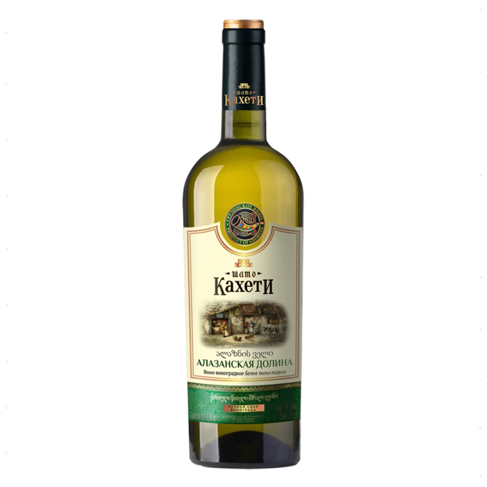 Вино Алазанська долина Шато Кахеті біле н/сол. 150/750мл