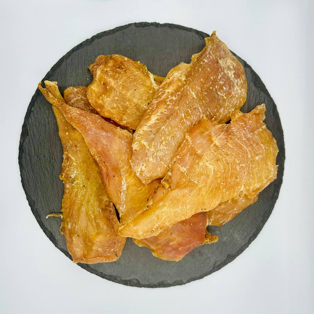 Чипси з м'яса курки з часником
