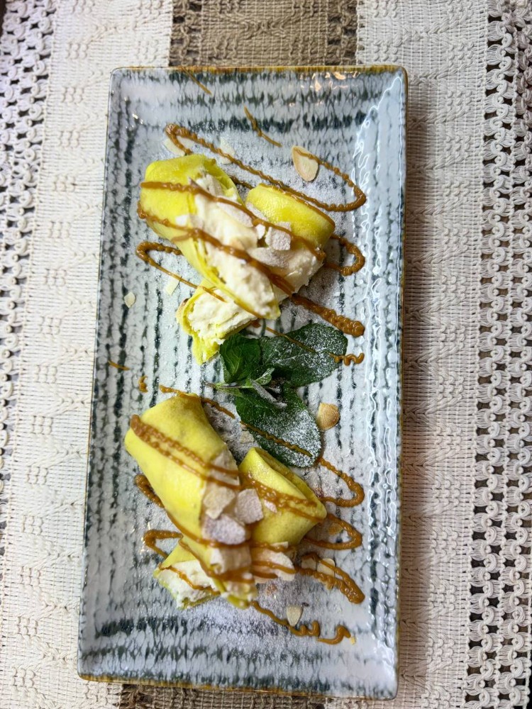 Млинці "Банановий чізкейк"
