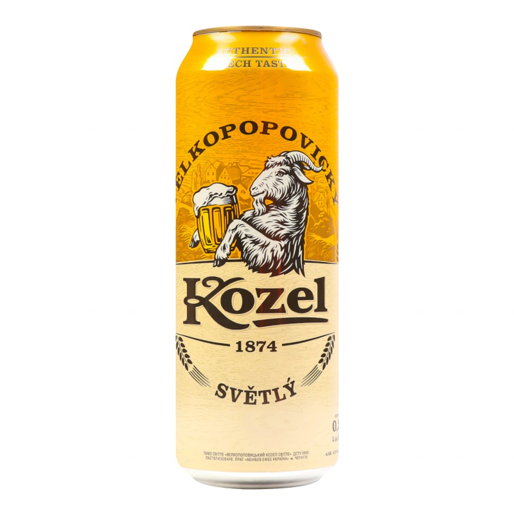 Пиво Kozel світле 0.5л з\б
