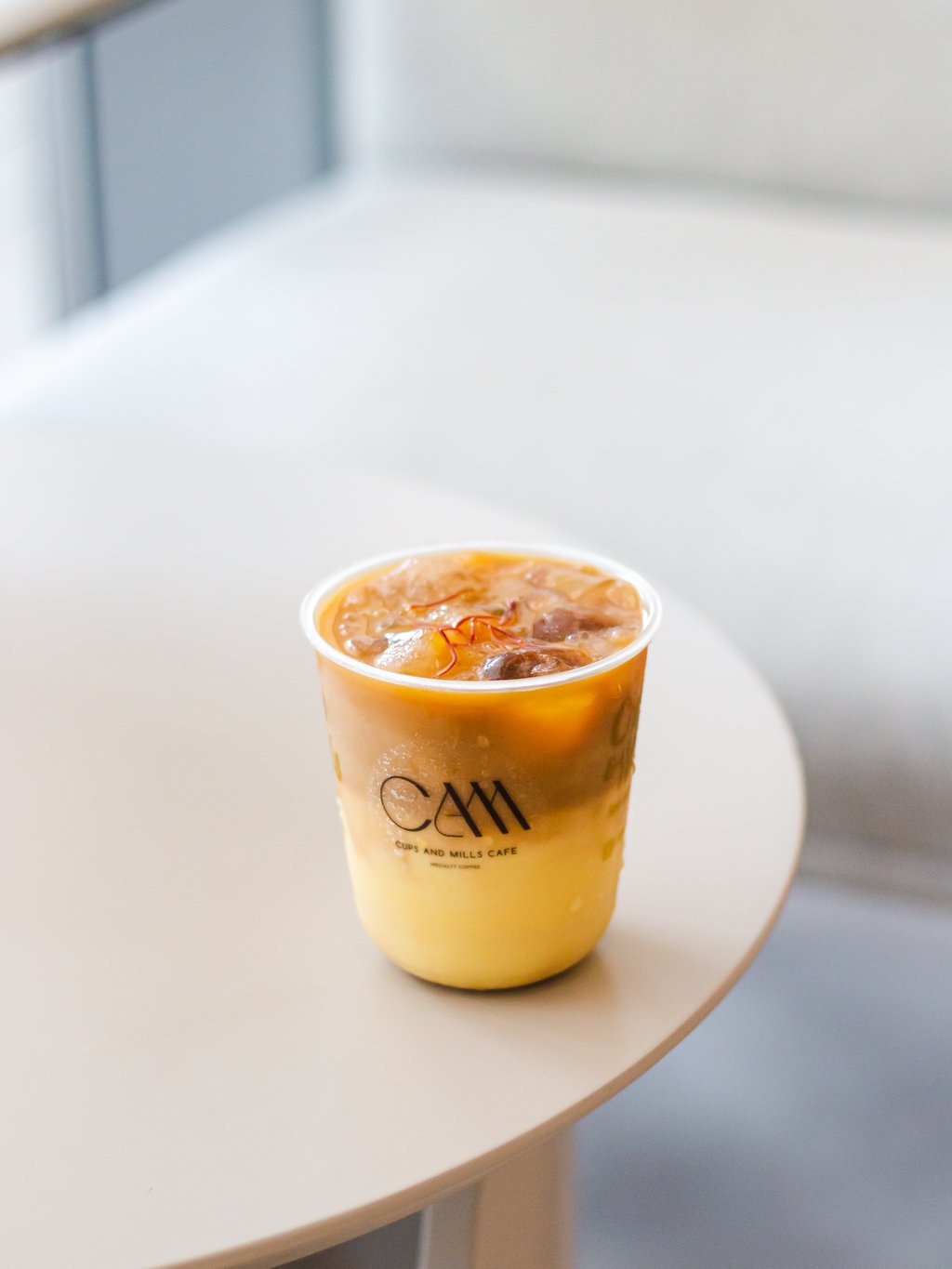 Saffron Iced Latte