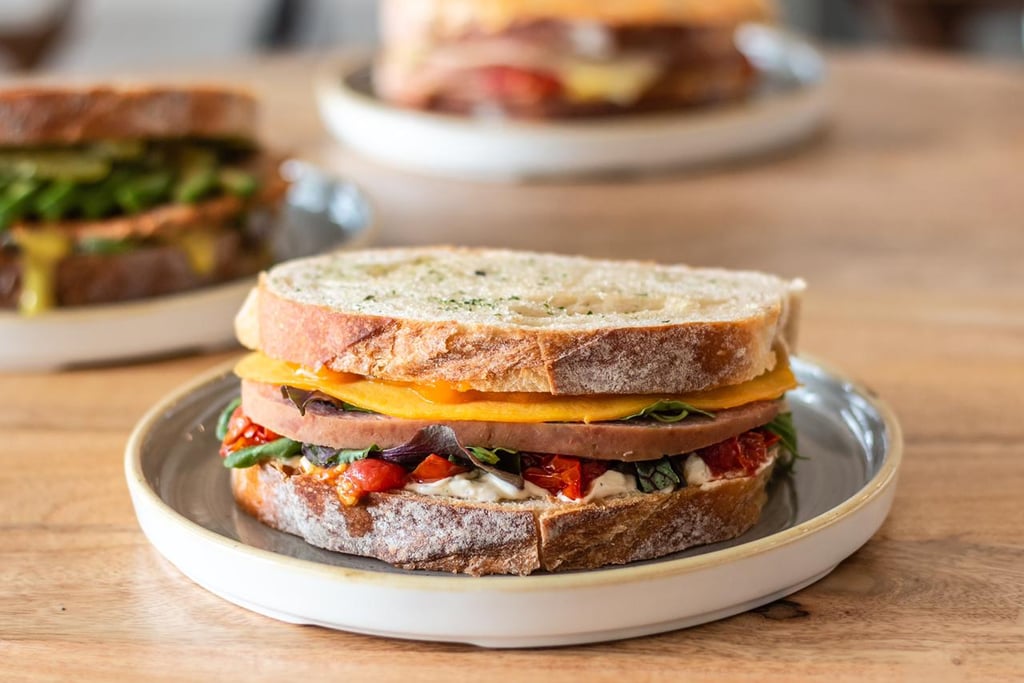 Turkey-Egg-Cheese Club on Toast