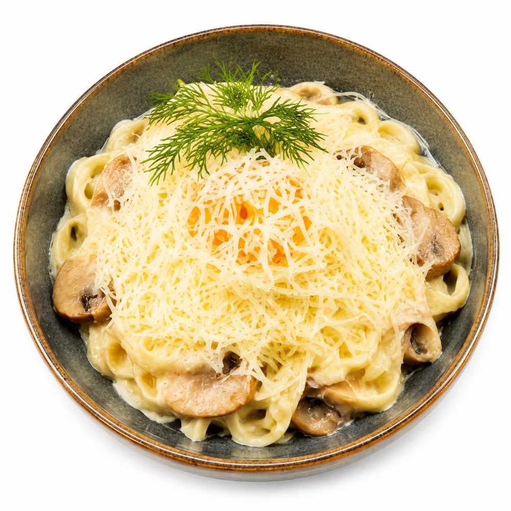 Сирна паста з печерицями