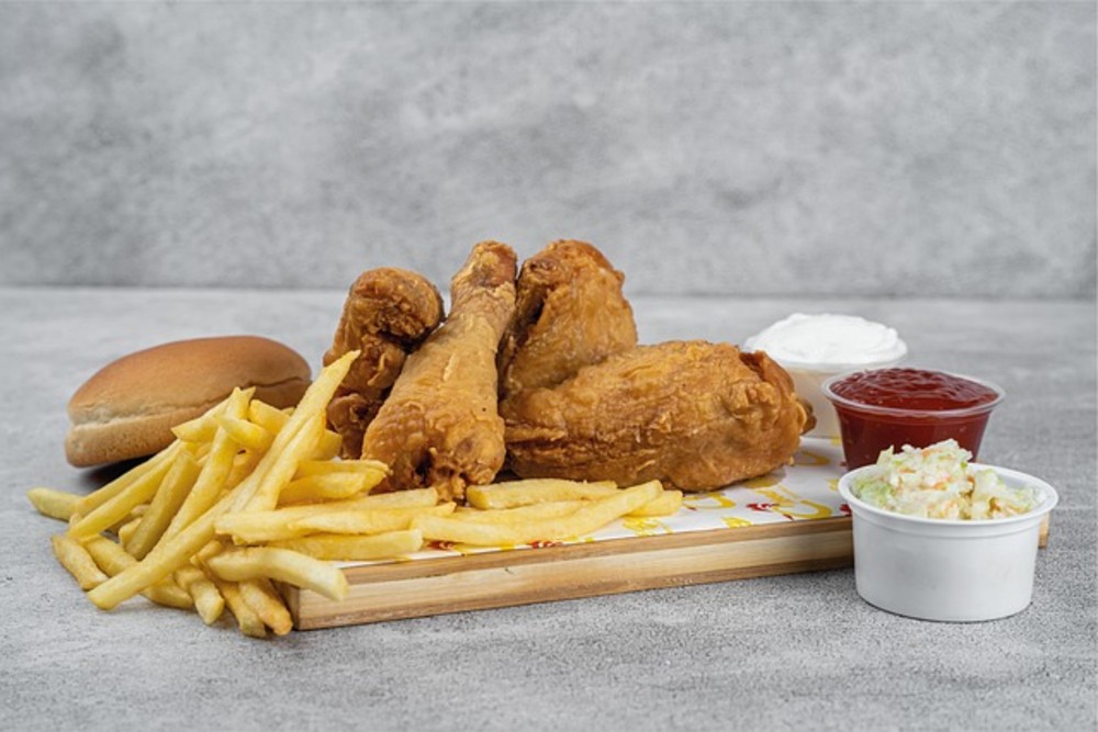 2 Piece Fried Chicken and Chips