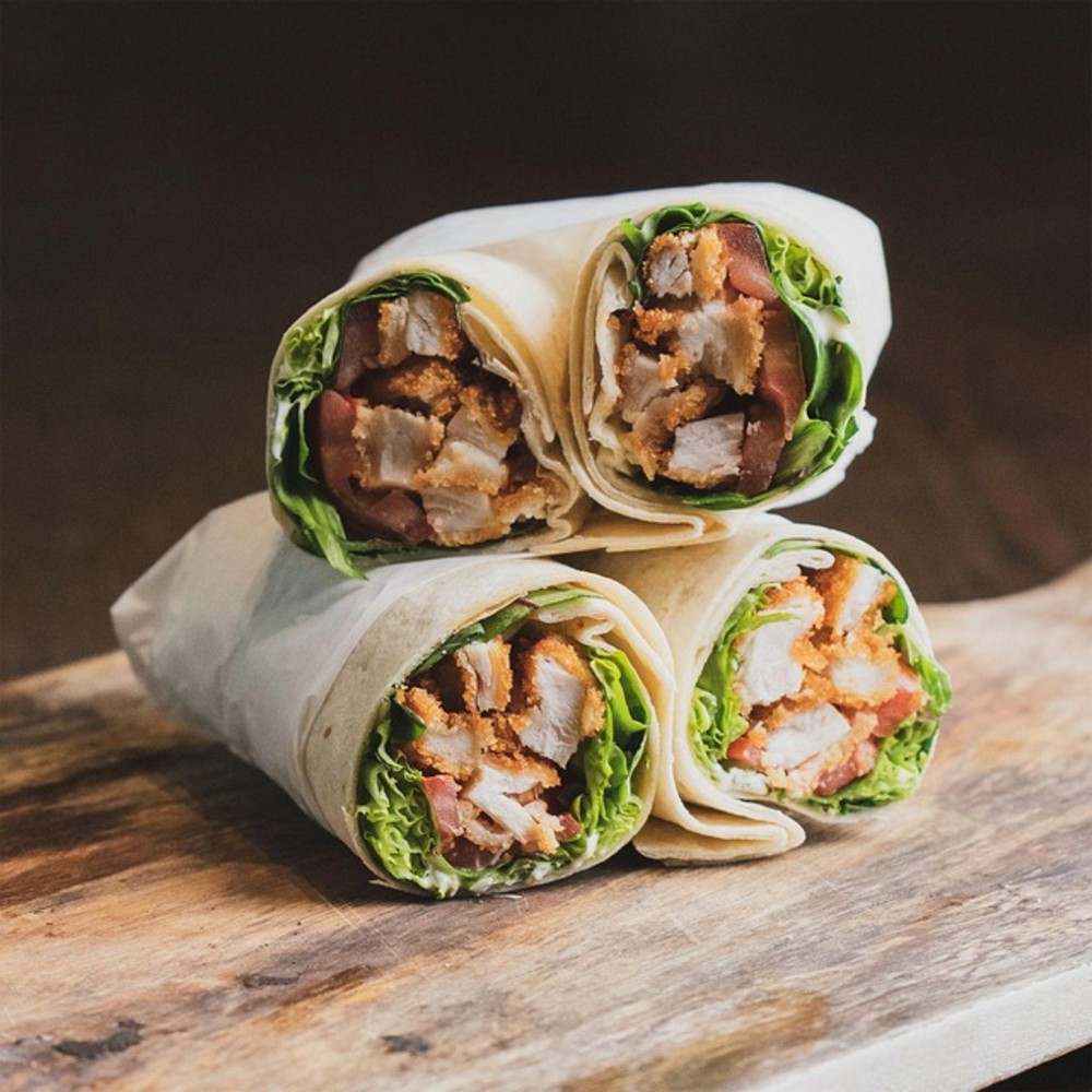 KK Royal Chicken Wrap and Regular Chips
