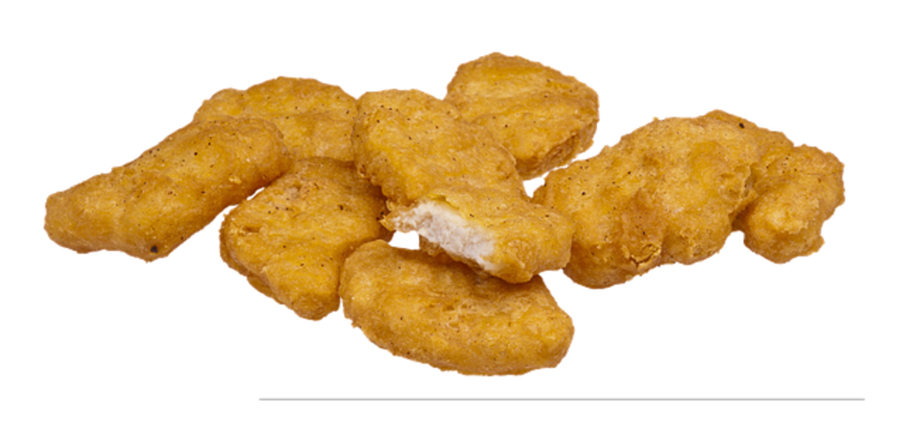 16 pieces Chicken nuggets and chips
