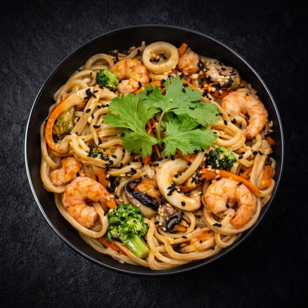 WOK локшина пшенична з морепродуктами