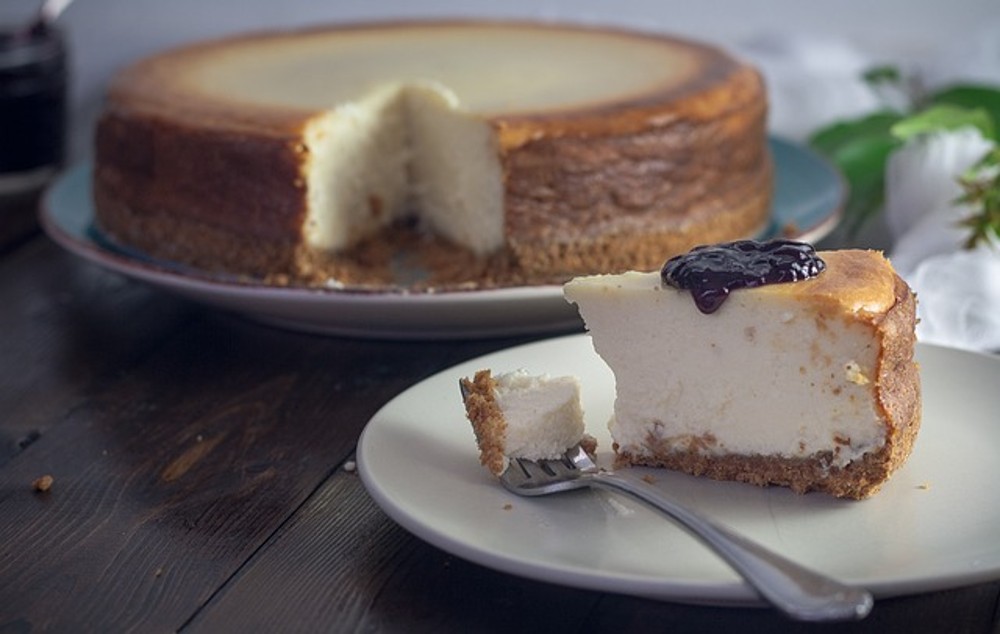 Caramel cheesecake&raspberry