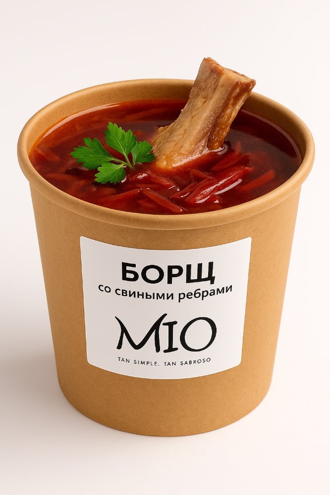 Борщ со свиными ребрами
