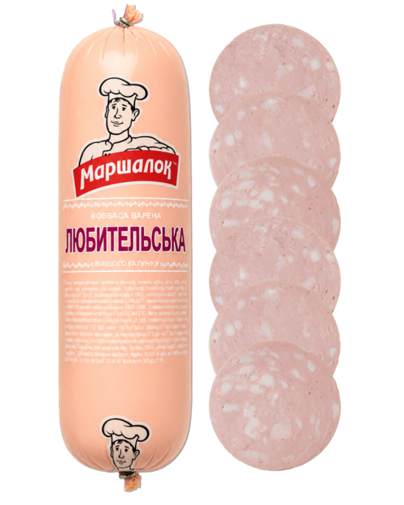Ковбаса "Любительська" варена в/г п/о