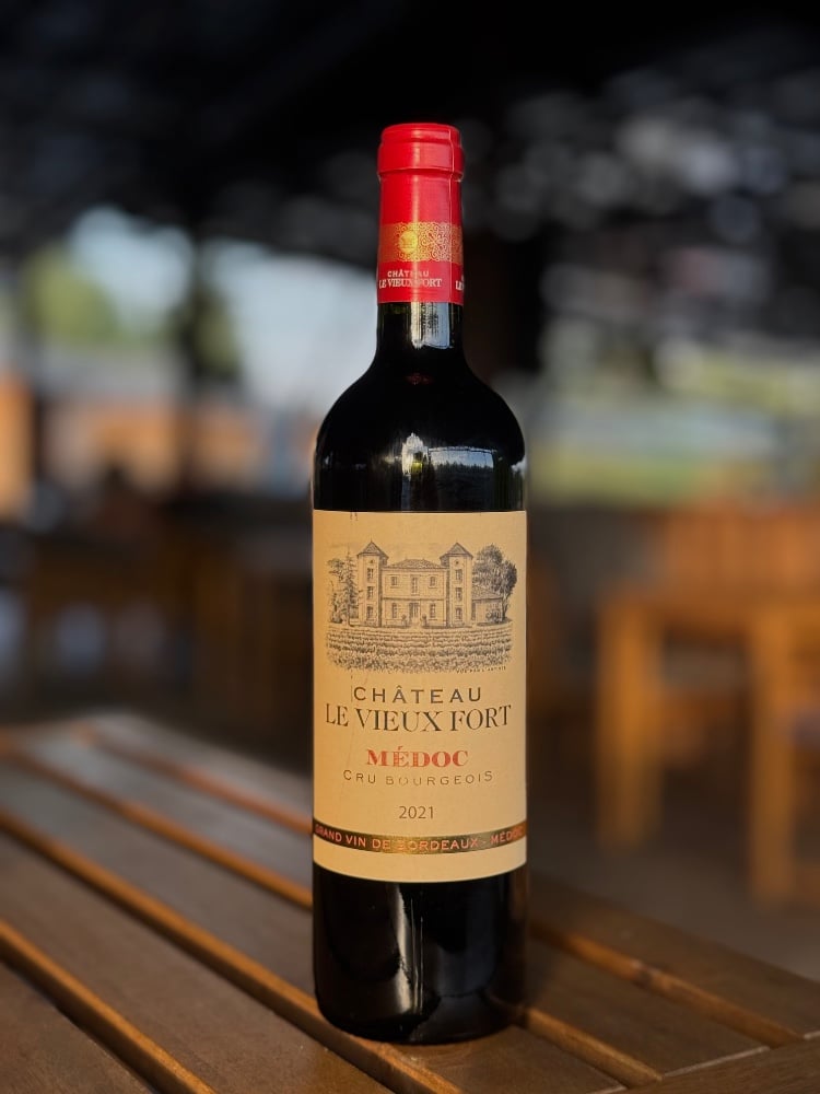 Вино  сухе червоне Bordeaux  Le Vieux Fort Chateau 50 мл