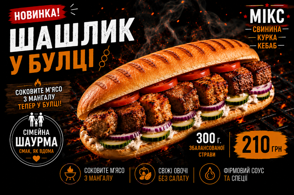 Шашлик мікс в булці