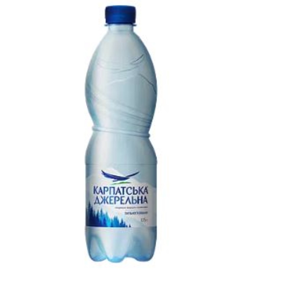 Карпатська джерельна 0,5л. сильногазована