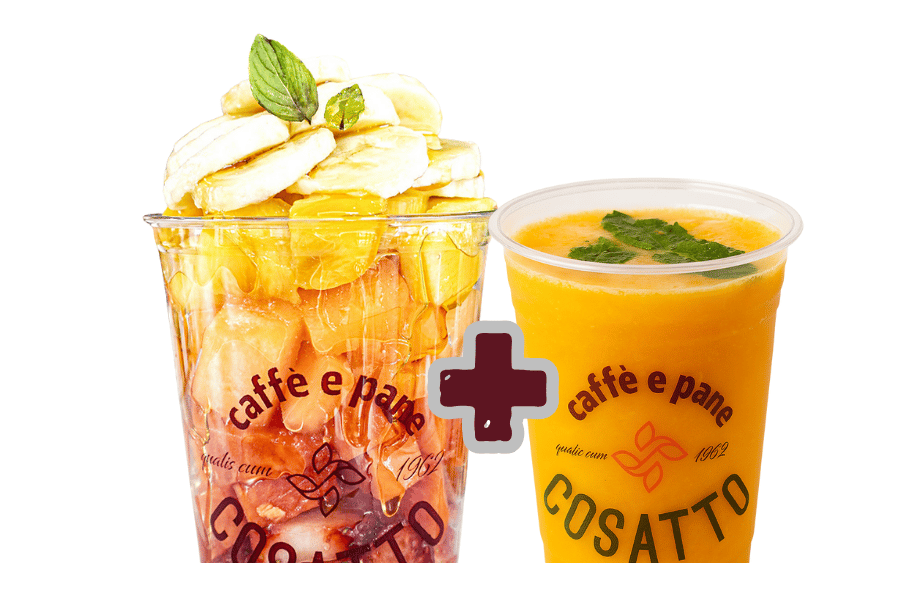 Ensalada Frutas Naturales + Jugo Piña Menta