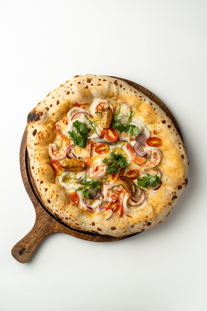 Tom Yam Pizza