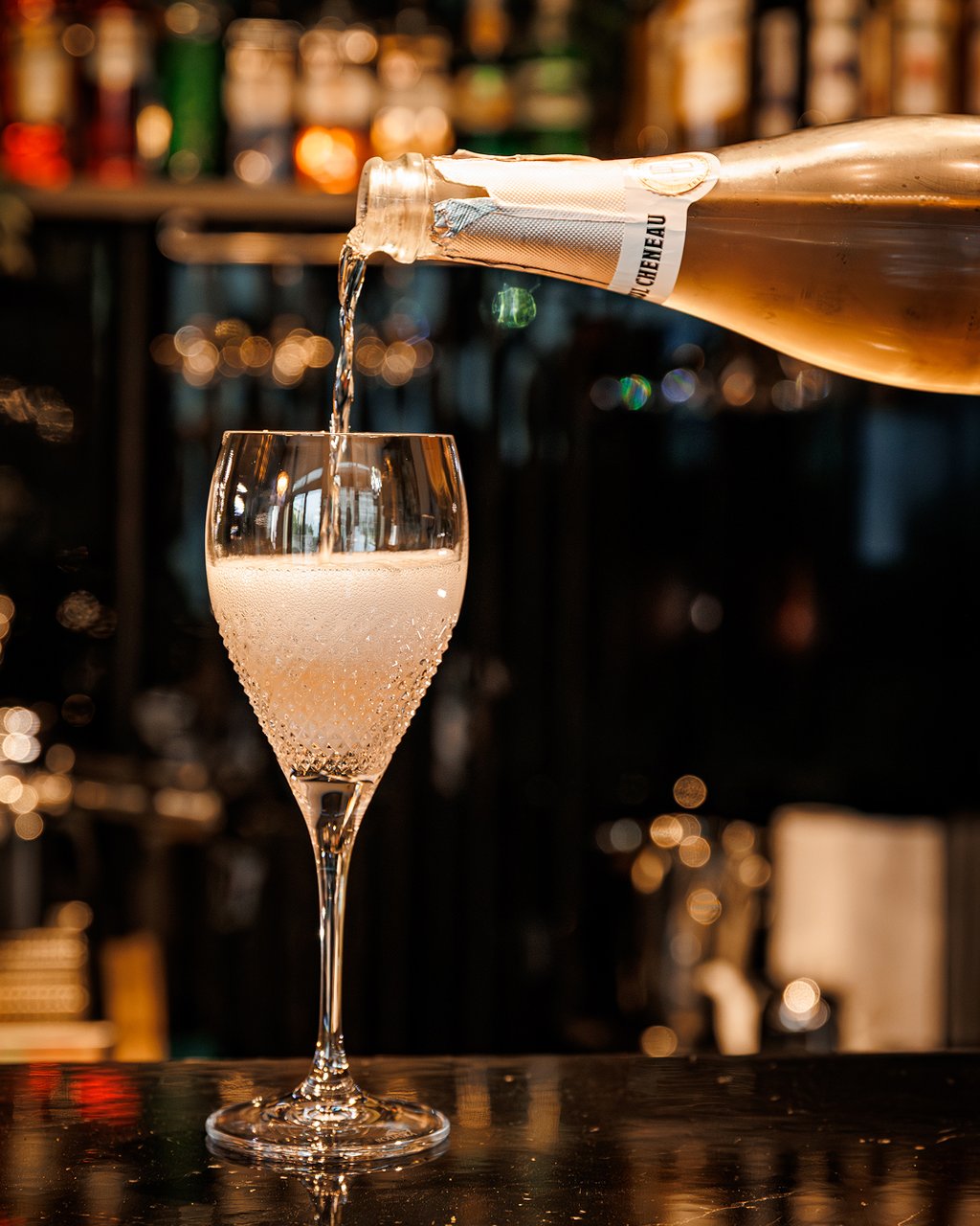 Glass of Cava