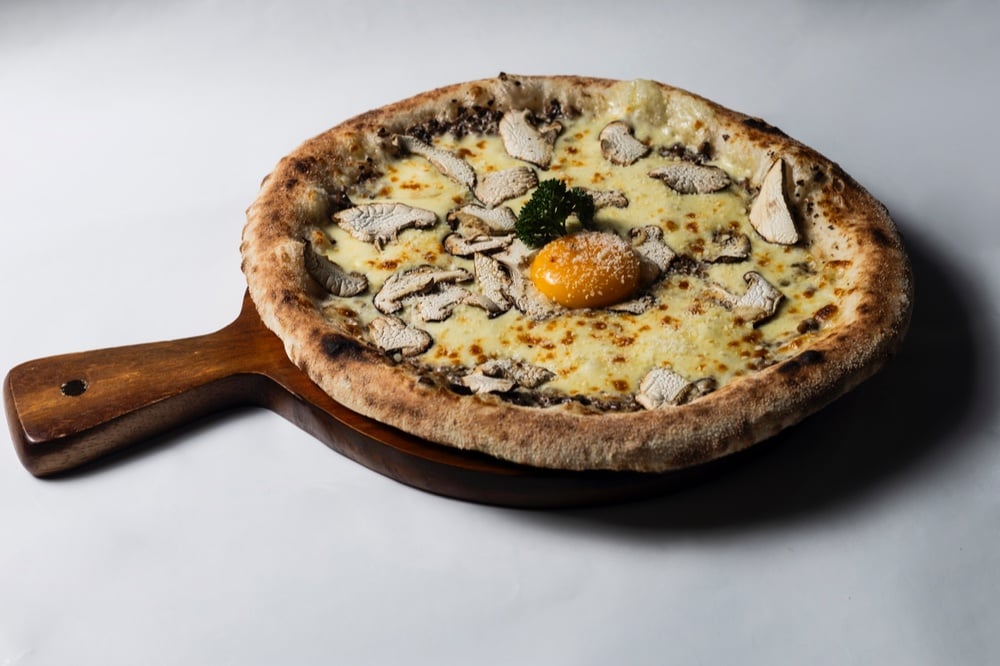 Truffle shitake pizza