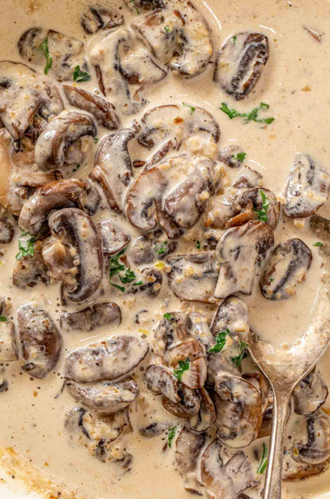 Cream & mushroom