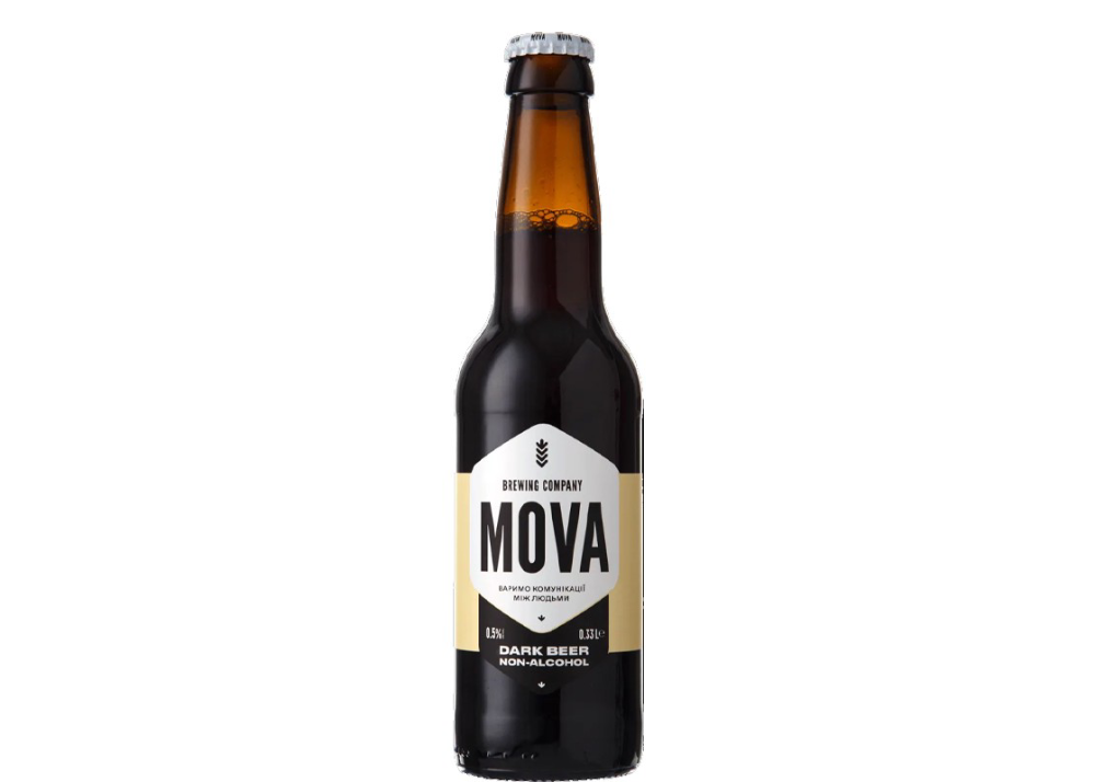 Пиво MOVA темне (безалкогольне), 0.3 л.