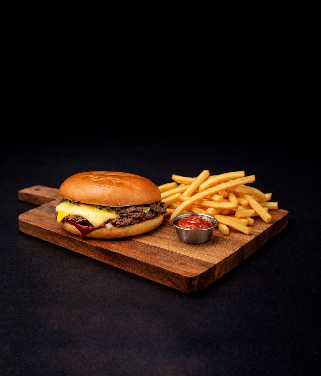 Double cheese smash burger MENU