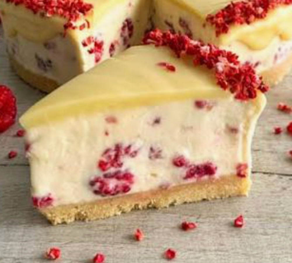 White Chocolate Raspberry Cheesecake