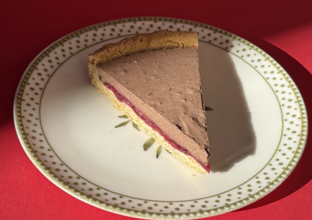 Chocolate raspberry tart (sugar free)