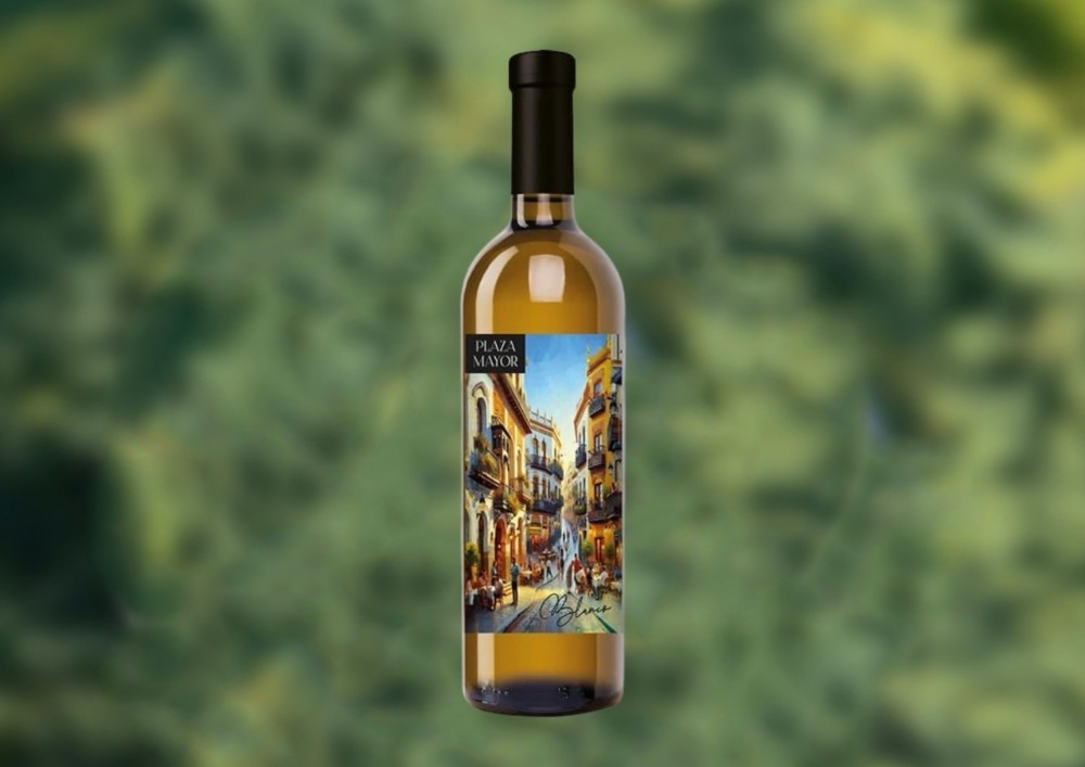 Вино PLAZA MAYOR Blanco біле сухе 50 мл