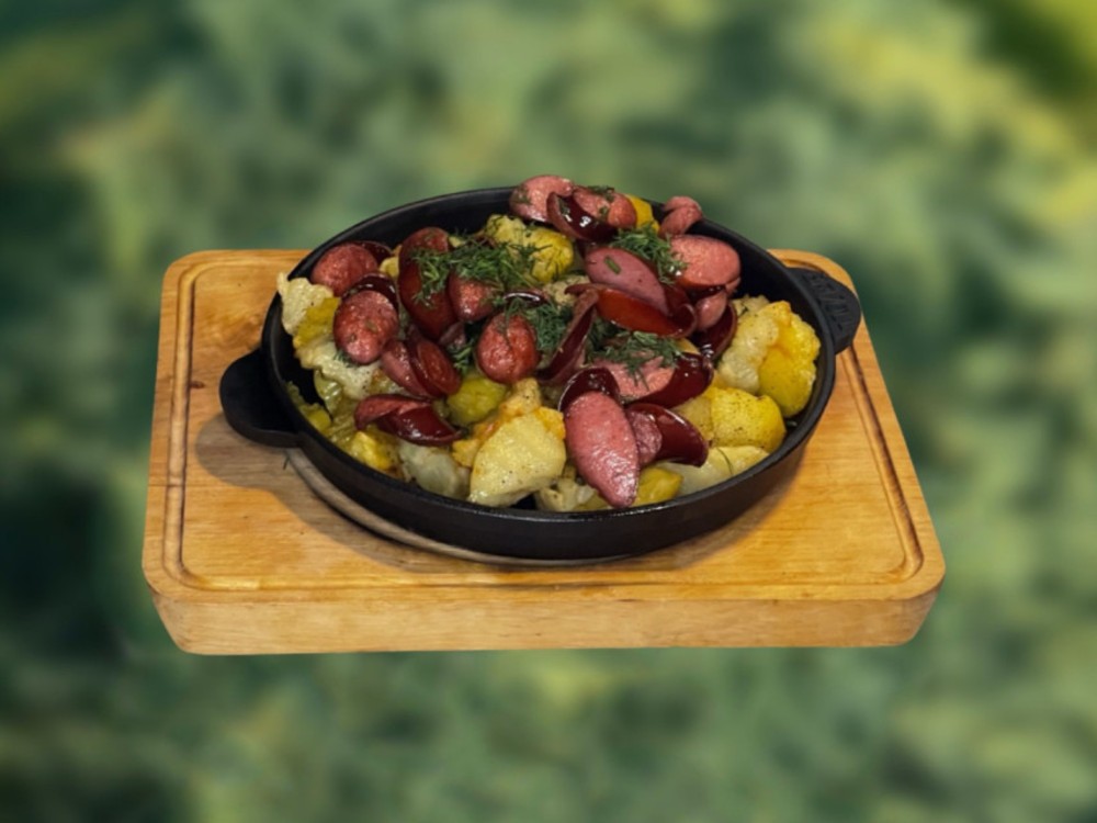 Пательня з мисливськими ковбасками 1/250г