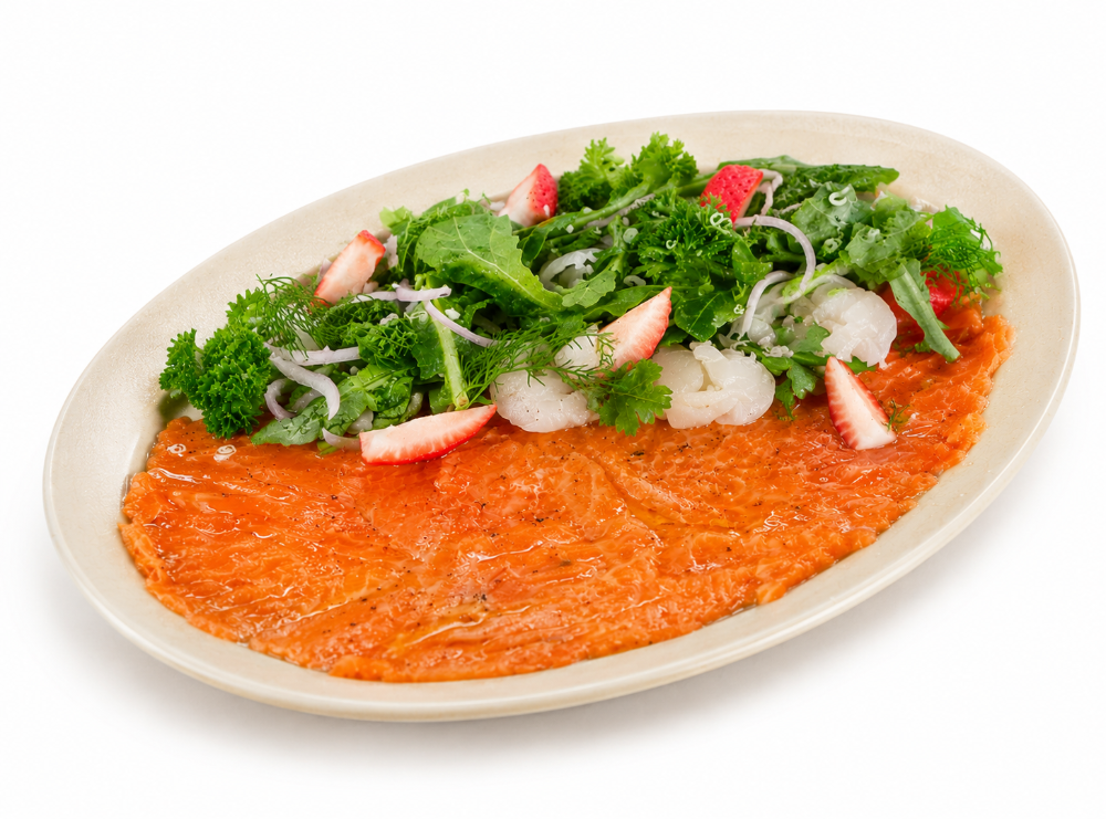 Salmon Lychee Salad