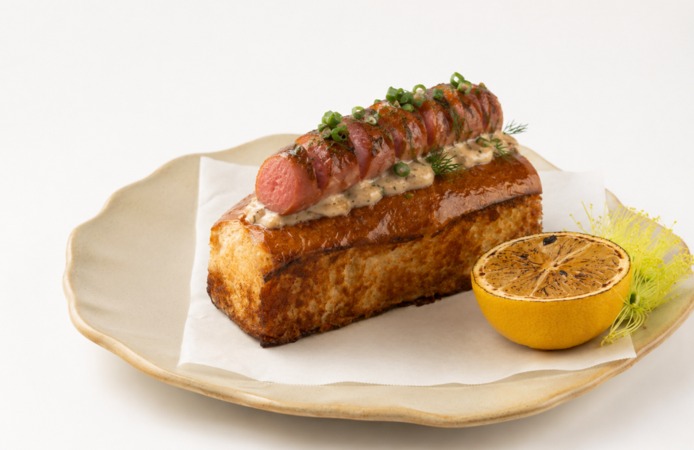 Grilled Sausage Brioche