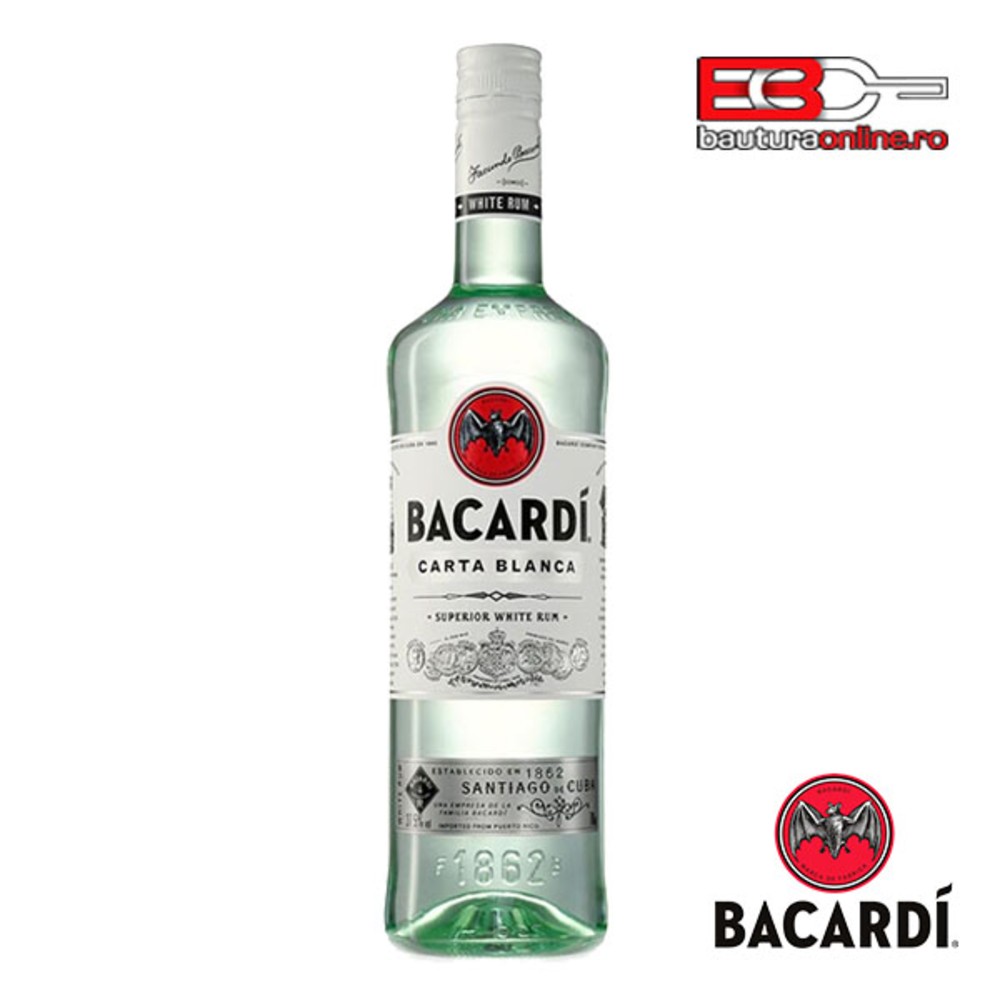 BACARDI rom alb 50ml
