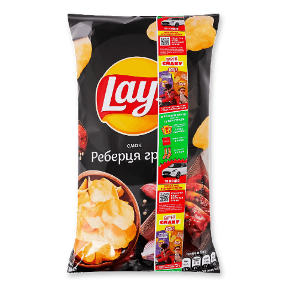 Чипси Lays Реберця гриль