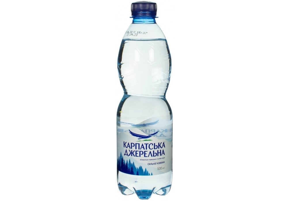 Карпатська джерельна газована 0,5