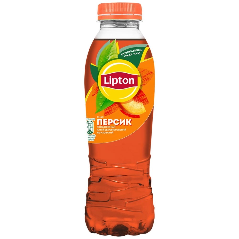 Lipton чорний з персиком 0,5
