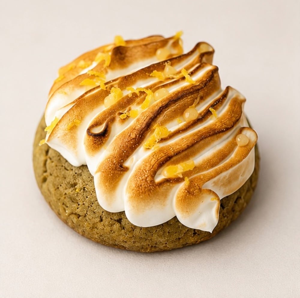 Cookies matcha z lemon curdem