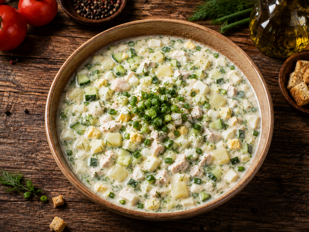 Окрошка з куркою