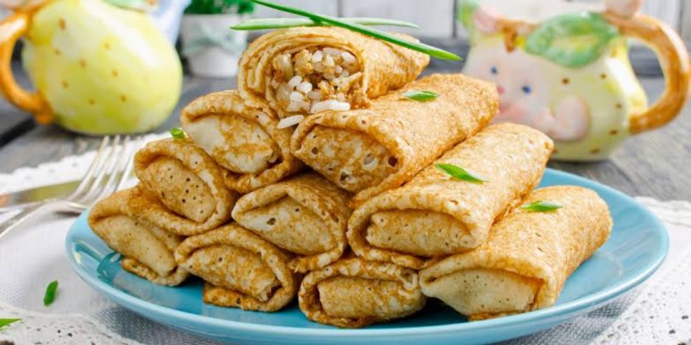 Блинчики с мясом 5шт НГ / Pancakes with meat 5pcs NY