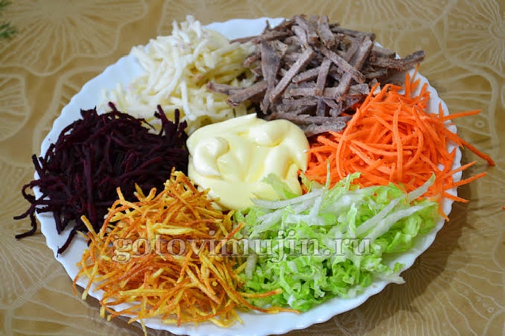 Салат "Радуга" / Rainbow (raduga) salad