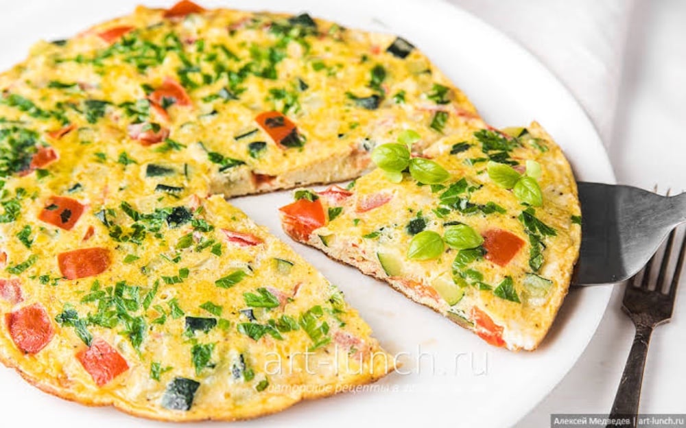 Омлет с овощами / Omelette with vegetables